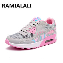 Basket Femme 2016 Air Cushion Women Mesh Shoes Casual Jogging Flat Shoes Platform Female Spring Summer Shoes Chaussure Femme