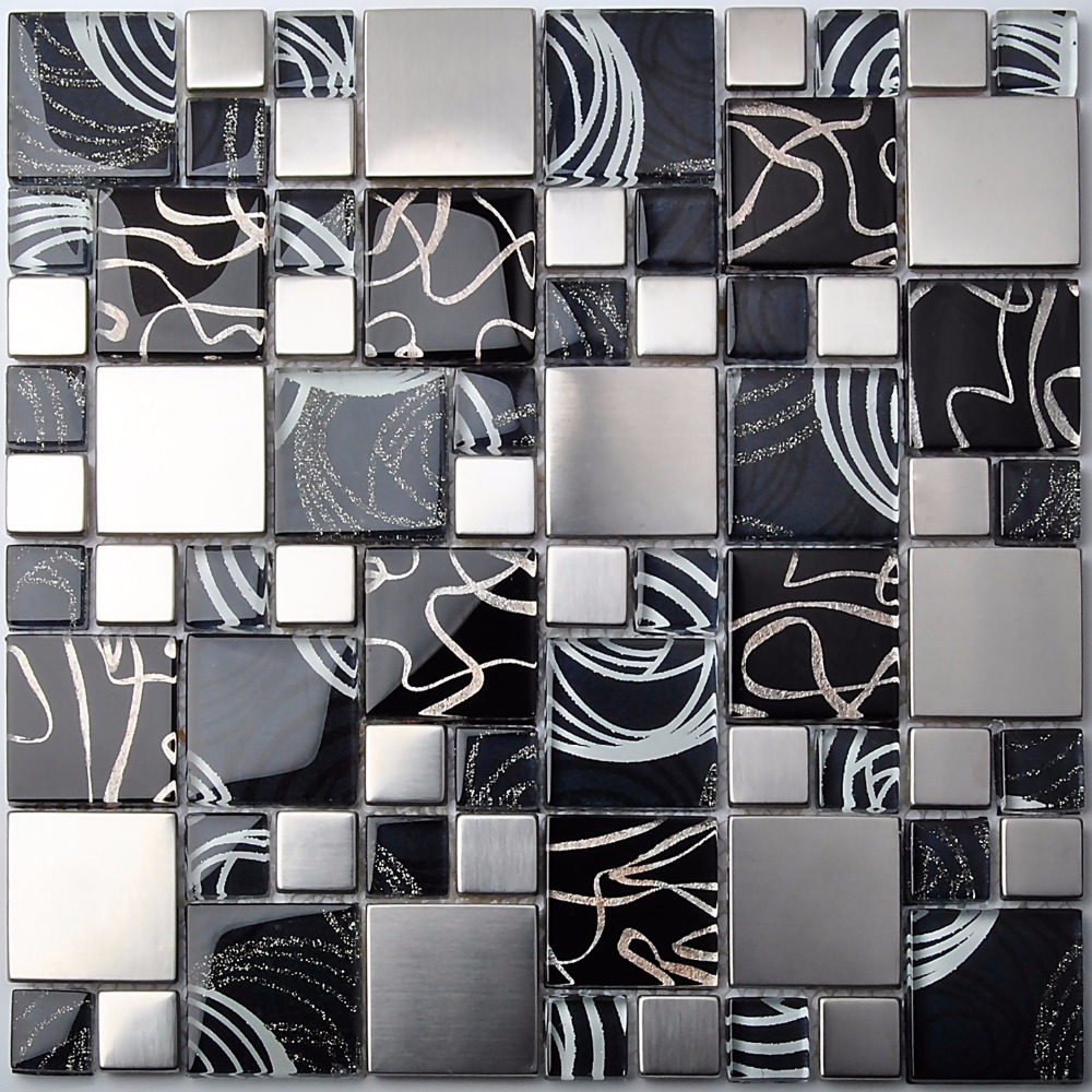 Online kopen wholesale black and blue glass tile uit china black ...