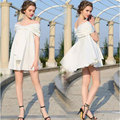 Bride Wedding Sleeve Dress Maternity Photography Props Waist Deep V Collar Clothes Pregnant Women Party Dress