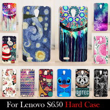 For LENOVO S650 Case Hard Plastic Mobile Phone Cover Case DIY Color Paitn Cellphone Bag Shell Shipping Free