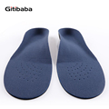 Gitibaba High Quality 3D Premium Comfortable plush cloth Orthotic insoles Flat Feet arch support insoles orthopedic