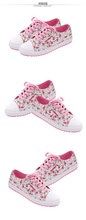 2014 New autumn small broken flower low canvas shoes for casual and comfortable flat shoes women