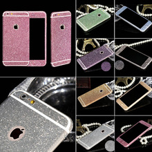Free Shipping Shiny Full Body Glitter for iPhone 6 6S 4 7 Inch Phone Sticker Matte