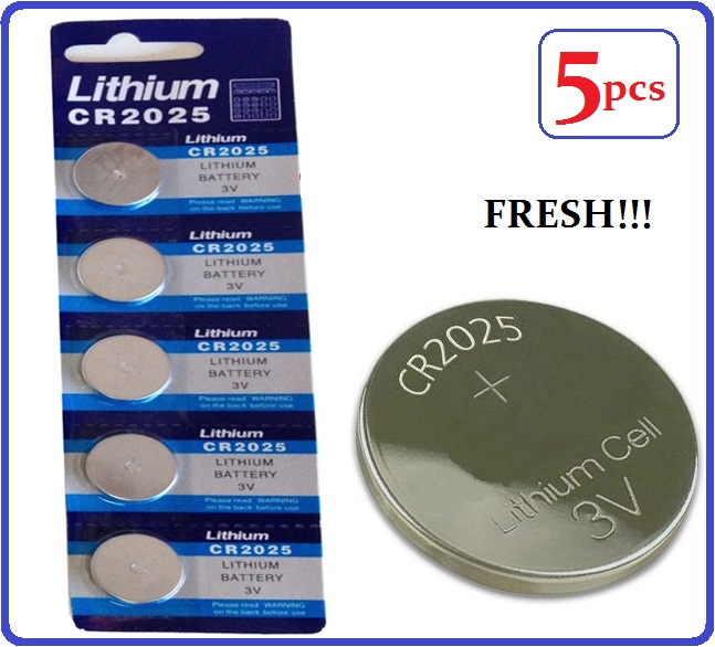 5PCS CR2025 equivalent DL2025 5003LC Lithium font b Battery b font 3V Button Cell for industrial