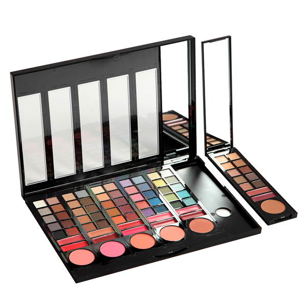 Free Shipping Pro Quality 78 Color Makeup Palette 60 Color Eyeshadow 6 Blus...
