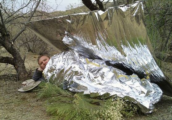 New Waterproof 210 130CM Emergency Blanket Survival Rescue Insulation Curtain Outdoor Life saving Military Silver Blanket