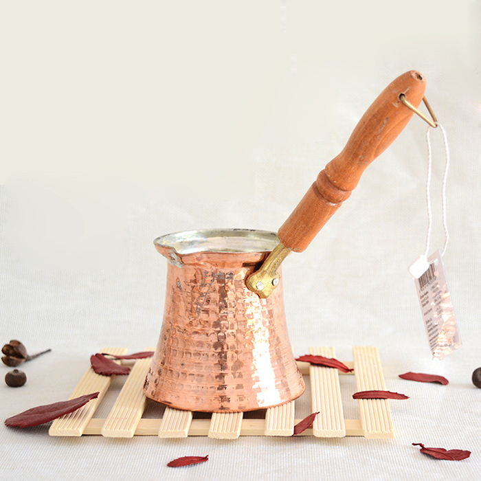 Turkish Handmade Copper Coffee Maker Pot , Wooden Handle , 380ML on Aliexpress.com Alibaba Group