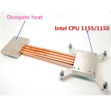 1155 1150 computer heatpipe radiator diy kit aluminum computer case quiet