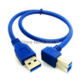 0 5M 1 64FT USB 3 0 A Male to Left 90 degree Angle B Male