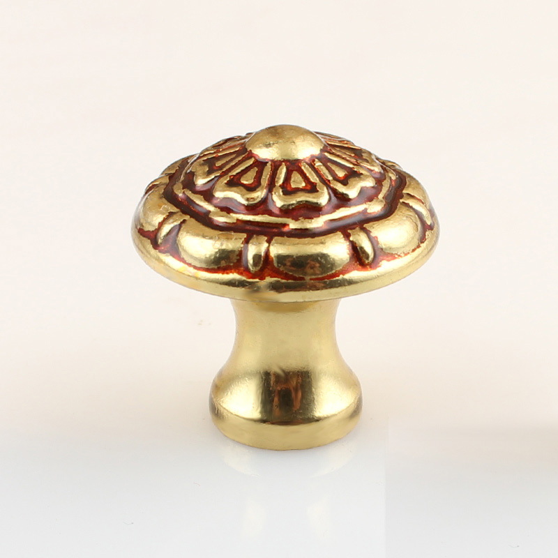 Гаджет  Solid Brass Copper Drawer Wardrobe Door Handle Knobs Furniture European Antique Cabinet Handle(D:36mm) None Мебель