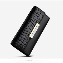 Vintage Genuine Leather Long Hasp Woman Wallets Designer Brand Clutch Card Holder Purse Lady Party Handbag
