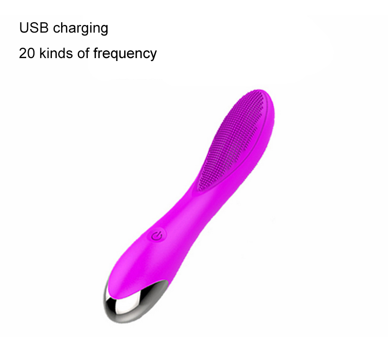 2015 new 20-speed silicone magic wand vibrator USB charging vibrating dildo G-spot stimulation massager sex toys for women 2536