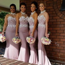 Robe Demoiselle D’honneur 2015 Mermaid Long Bridesmaid Dresses Vestido De Festa Women Summer Dress For Party Custom Made MG06