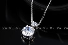 G S Brand Christmas Gift Simple Crystal Necklace Jewelry Fashion Necklaces For Women 2014 Statement Necklace