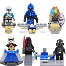 Wholesale Star Wars Minifigures Stormtrooper/Clone trooper/HEVOS 60pcs/lot Building Blocks Starwars Sets Models Figures Toys