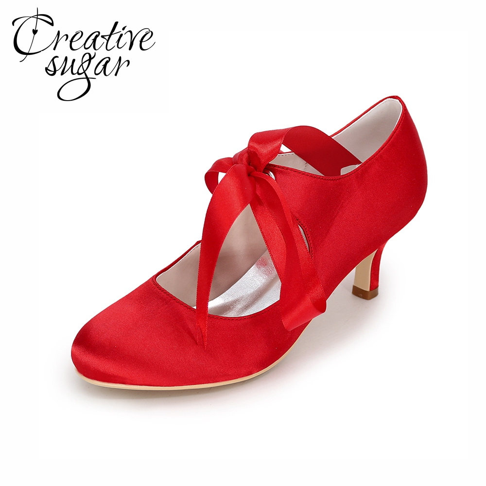 ribbon tie pumps