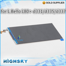 10 pcs/lot HK free shipping 100% new tested replacement display for lcd LG L Bello L80 lcd D331/D335/D337