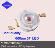 660nm 3W Red high power led light beads with Bridgelux chip free shipping