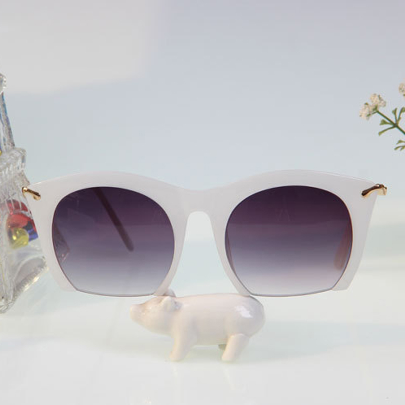 2015 New Brand Half Rim Sunglasses Cat Eye Sun Shades Lenses Half Frame Goggles Women Semi