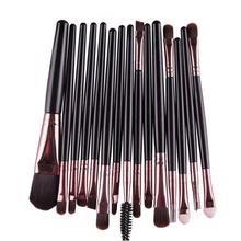 Paradise 2016 fashion design Very Soft 15 pcs Eye Shadow Foundation Eyebrow Lip Brush Makeup Brushes Tool Free Shipping Apr26