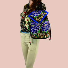 Tribal Vintage Hmong Thai Indian Ethnic Boho hippie ethnic bag rucksack backpack bag pom pom trim