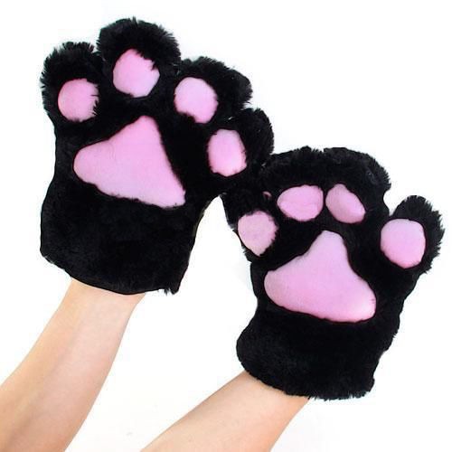 Details about   Cute Anime Claw Party Cosplay Costume Cat Kitten Paw Gloves Plush 