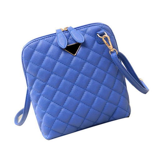 Vintage 2015 Shoulder Bags Fashion Plaid Leather Women Messenger Bags Small Shell Bags Zipper Trendy Crossbody