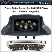 7″Touch Screen Car DVD For Renault Megane 3 Fluence With Stereo GPS Navigation Radio BT Ipod USB/SD (TV option)
