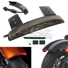 12V Chopper Motorcycle Rear Fender Edge Red 8 LEDs LED Tail Light Brake Running for Harley Davidson Sporster XL Iron 883 1200