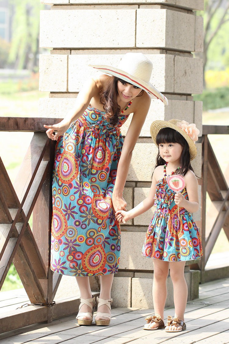 mom and daughter dress (2)