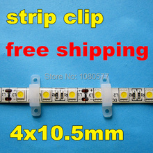 100pcs lot LED strip connector for 3528 5050 10mm Silicon clip flexible light strips fixing holder