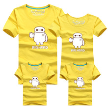 1pc Baymax Colors New Family Matching Outfits T-shirt Clothes For Dad Mon Daughter and Son Summer Father Son Suits Top Clothing