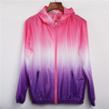2016 Summer Sunscreen Coat Jacket Unisex Windbreaker Waterproof Thin Hooded Zipper Quick Drying