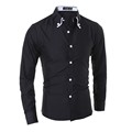 2016 New Brand Male Shirts Casual Turn down Collar Long Sleeve Shirt Men Casual Slim Fit