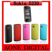 Original Refurbished Nokia 5230 3G 3 2 INCHES GPS Bluetooth Java 2MP Touchscreen Unlocked Smartphone Free