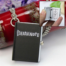 Free Shipping High Quality Vintage Classic Fashion Watch Death Note Book Quartz Pocket Watch Pendant Necklace