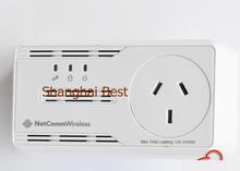 Genuine NetComm NP505F 500Mbps PowerLine Adapter AR7420 HomePlug Network Dual Ethernet output AU plug for PLC IPTV Smart TV STB