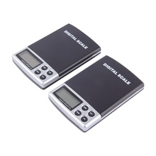 In stock! 1pc 2000g x 0.1g Portable LCD Display Mini Pocket Electronic Digital Jewelry Scales Weighing Kitchen Scales Balance