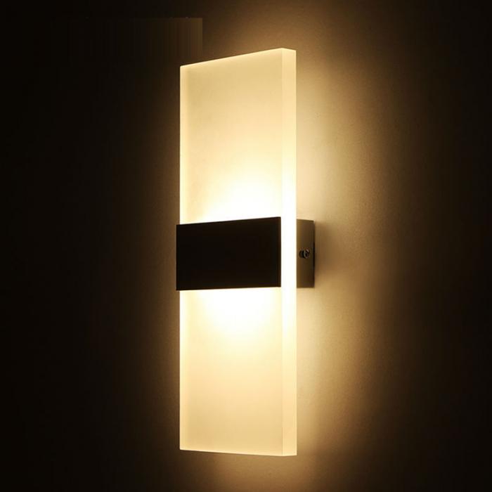 Luz LED de pared para interior y exterior, candelabro, accesorio de