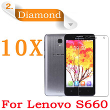 10 pieces lot 4 7 inch Android Smartphone Lenovo S660 Diamond Sparkling Protective Film Lenovo S660