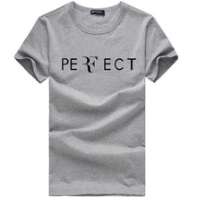 Roger Federer perfect logo t shirt 100 combed cotton RF Tennis t shirt New men short