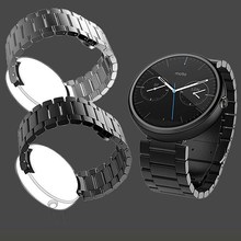 Brand New Excellent Quality 22mm Stainless Steel Replacement Watchband For Motorola Moto 360 Smart Watch With Watch repair Tools