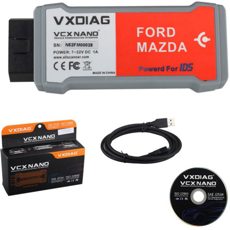 V98 VXDIAG VCX NANO OBD2       F  Mazda 2  1 Powerd  IDS   DTCs