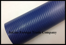 30x152cm/lot automobile motorcycle decoration pvc ordinary carbon fiber film stickers blue