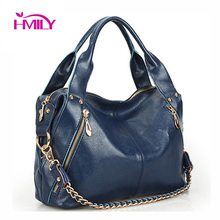European and American style Genuine leather handbags for ladies famous brand smooth real leather fashion women messenger