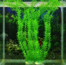 40CM Artificial Green Plant Grass for Fish Tank Aquarium Ornament Decor Plastic