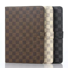 Business plaid style PU Leather Case for samsung GALAXY Tab A 9 7 T550 T555 T551