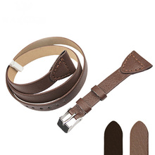 Nueva llegada 2015 de la PU de cuero larga correa del patrón de Lichee 20 MM negro / café moda para mujer reloj de pulsera correa de banda 10 unids/lote