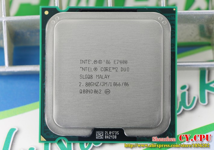Intel Core 2 Duo E7400 CPU Processor (2.8ghz/ 3M /1066ghz) Socket 