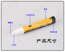 wholesale Non contact AC voltage detection Induction Electric Indicator Voltage Detector Pen Test Pencil Neon electroscope